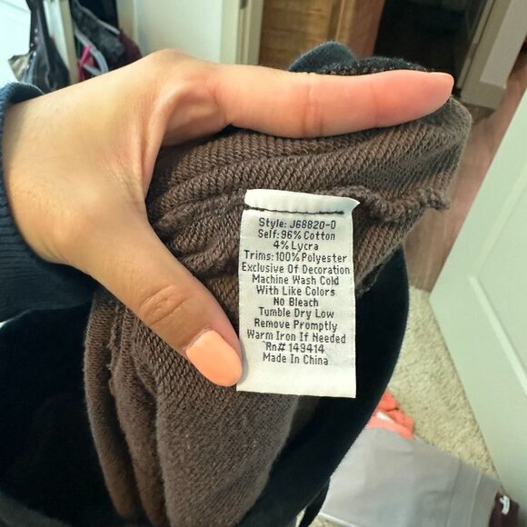 Johnny Was Brown Leopard Print Jogger Sweatpants XS Lounge High Rise Pull On Str - Picture 6 of 7